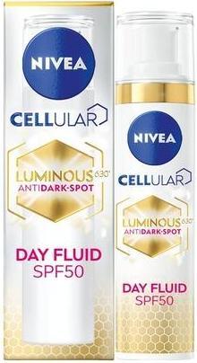 Produktbild NIVEA Cellular LUMINOUS 630 Anti-Dark Spot Triple Protection Day Fluid SPF 50 40ml (Sonnencreme, SPF 50, 40 ml)