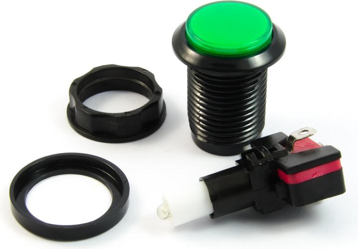 Image du produit Purecrea Bouton Arcade rétro-éclairé 33mm - Vert