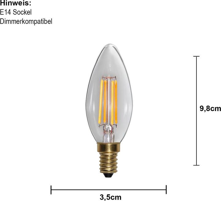 Produktbild Star Trading Leuchtmittel (E14, 4 W, 350 lm, 1 x, F)