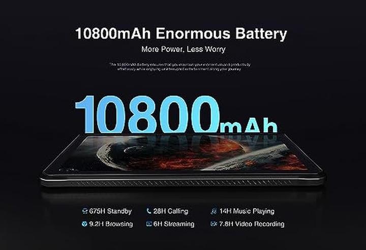 Produktbild Doogee R10 -tabletti, 128/8 Gt, hopea (4G, 10.40", 128 GB, Silber)