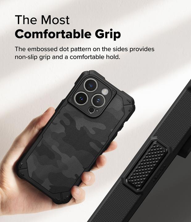 Image du produit Ringke Case for iPhone 16 Pro Max RUGGED GEAR CAMO BLACK (Apple iPhone 16 Pro Max)