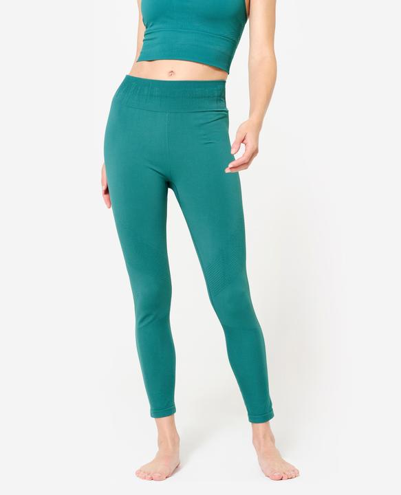 Immagine prodotto Kimjaly Lange Leggings Yoga Zweite-Haut-Effekt hoher Bund - blaugrün (XXL)