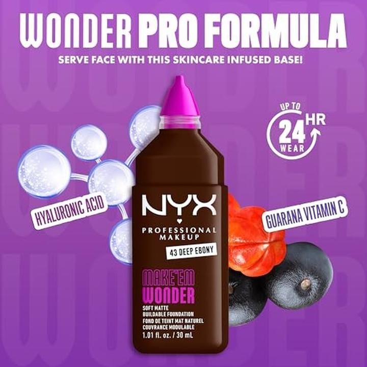Image du produit NYX Professional Make-Up Make Em Wonder (43 Deep Ebony, Deep Ebony)