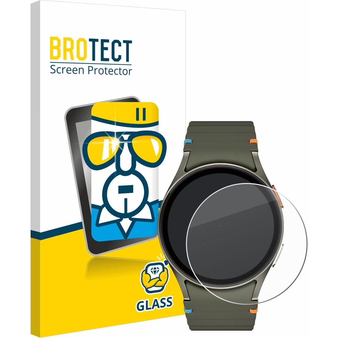 BROTECT Schutzglas Panzerglas Hartglas Displayschutz, Smartwatch Schutzfolie, Transparent