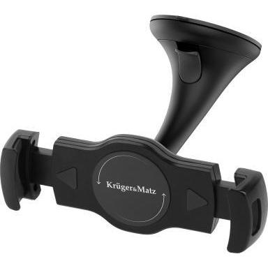 Krüger&Matz Uchwyt Kruger&Matz per tablet samochodowy czarny da 10" (KM1369), Supporto per tablet, Nero