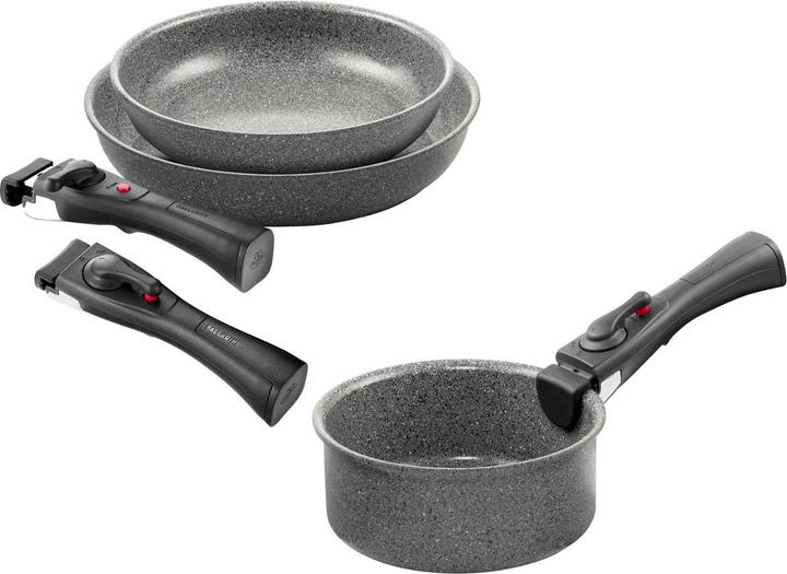 Ballarini 6-piece Torre pan set 16 + 24 + 28cm (Pot, Aluminium)
