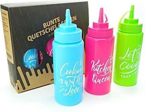 Actual product image Collory Dosing bottles green/pink/turquoise (0.50 l)