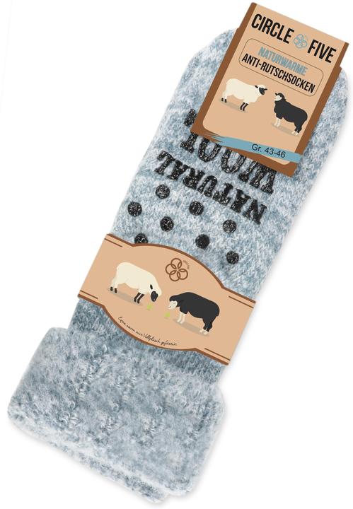 Actual product image Circle Five Winter slippers with ABS print - Wool socks - 1503 (Single pack, 39 - 42)