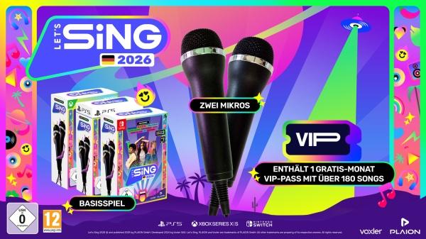 Produktbild Plaion Let's Sing 2026 + 2 Mics (Xbox Series X, Deutsch)