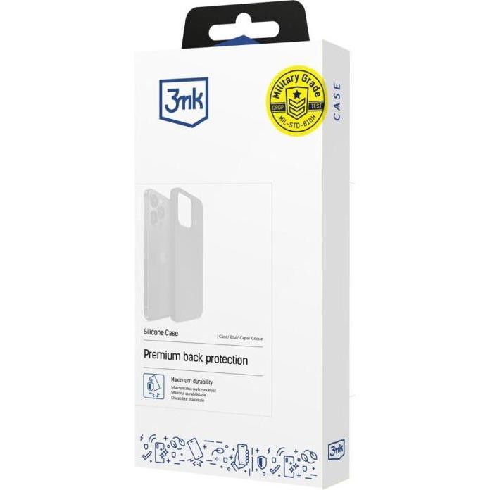 3MK Silicone Case iPhone 16 6.1" granatowy/dark navy (Apple iPhone 16), Smartphone Hülle, Blau