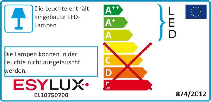 Energy Label Esylux LED Spotlight 3000K AOL 100 LED 3K ws (750 lm, IP55)