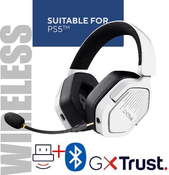 Produktbild Trust Gxt493ps Carus Wrls Ps5 Headset (Kabelgebunden, Kabellos)