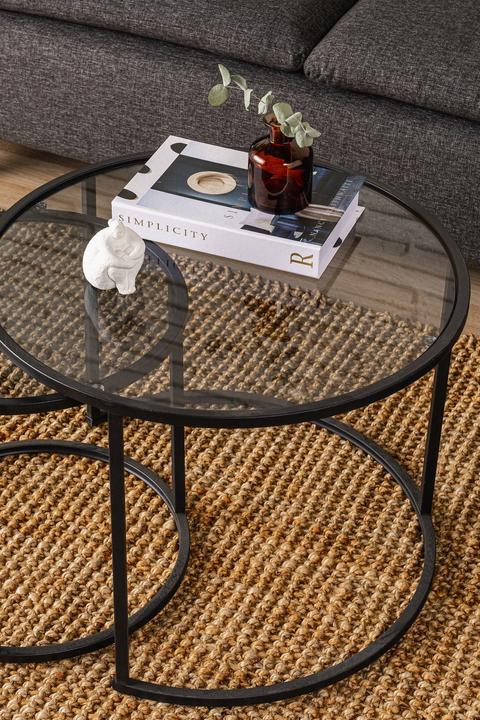 Image du produit Homitis Belarus Triple Coffee Table Set (60 x 60 x 43 cm)