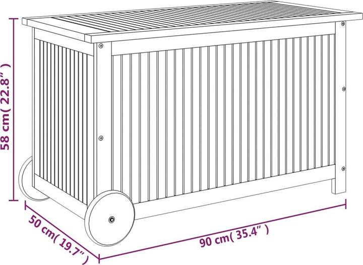 Actual product image vidaXL Gartentruhe