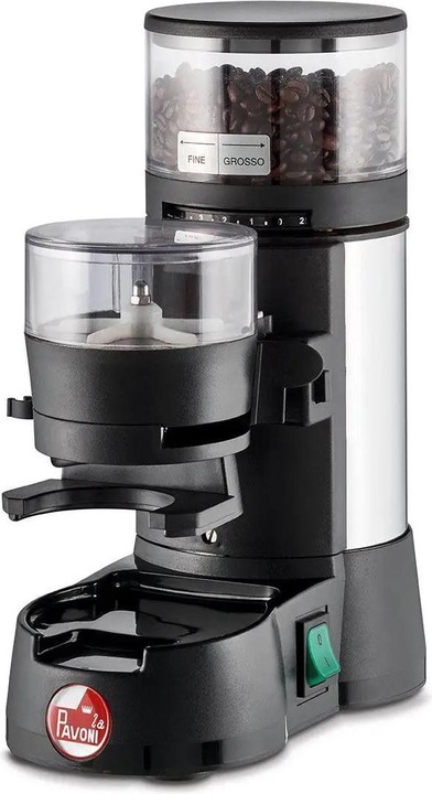 Produktbild La Mer Pavoni Smeg LPGJDL01EU koffiemolen 95 W Zwart, Zilver (EU-Stecker)