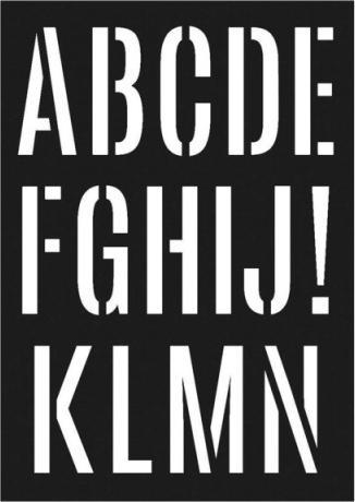 Produktbild Artemio Schriftschablone Stencil Alphabet