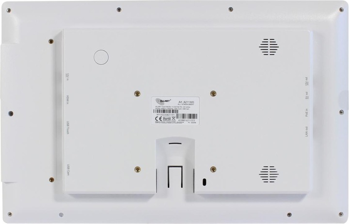 Produktbild Allnet Touch Monitor 35,60cm (14") PoE PD, 12V In/Out, 5V/Out, HDMI In, Ethernet, USB Touch, USB Cam für R