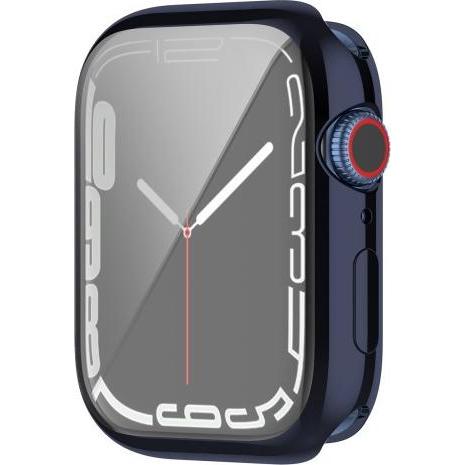 Cover-Discount Apple Watch 41mm - Gummi Schutz Case dunkelblau, Smartwatch Zubehör, Blau