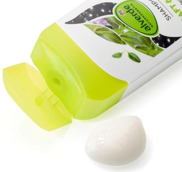 Actual product image dm alverde Kraft & Stärke (200 ml, Liquid shampoo)