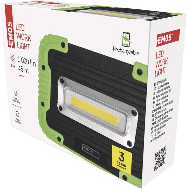 Produktbild Emos Aufladbarer COB LED-Strahler P4533, 1000 lm, 4400 mAh (1000 lm)