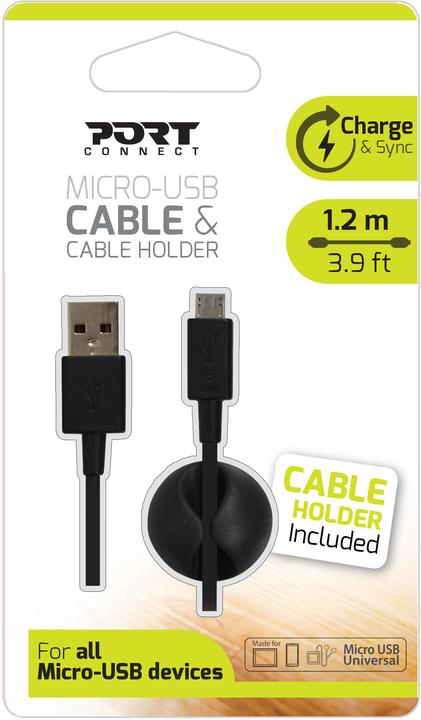 Produktbild Port Designs Micro-USB/USB Kabel (1.20 m, USB 2.0)