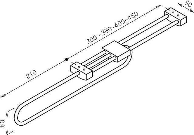 Produktbild Garderobenauszug verchromt poliert / grau