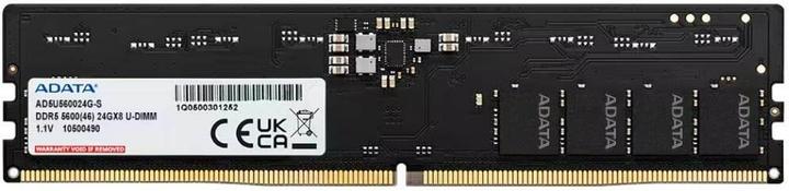 Produktbild Adata DDR5 24GB 5600-46 Premier Single Tray (1 x 24GB, 5600 MHz, DDR5-RAM, DIMM)