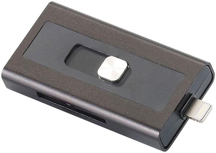 Image du produit Callstel Extension de mémoire microSD pour iPhone et iPad (Lightning, USB-A)