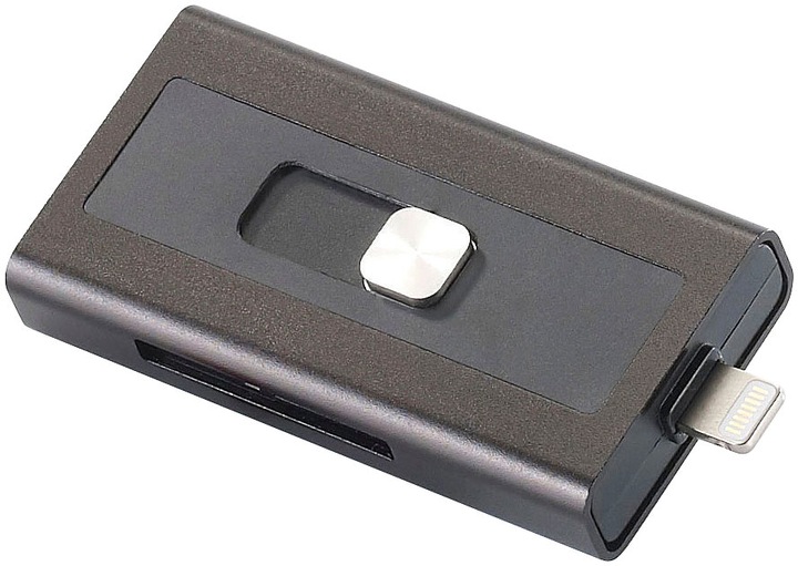 Callstel Extension de mémoire microSD pour iPhone et iPad (Lightning, USB-A)