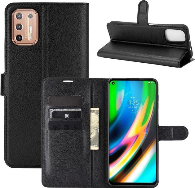 Produktbild MU Classic Litchi Leder Bookcover Series (Motorola Moto G9 Plus)