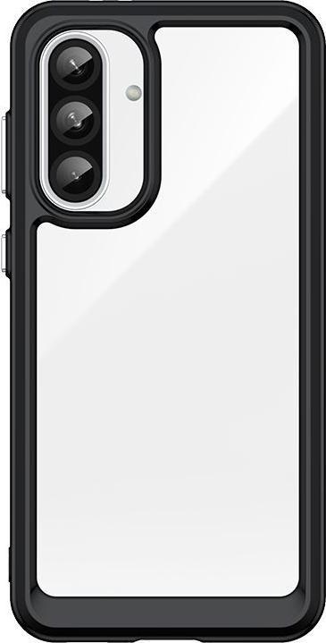 Image du produit Hurtel Back panel cover Outer Space Case for Samsung Galaxy A36 Cover with Flexible Frame - Black (Samsung Galaxy A36)