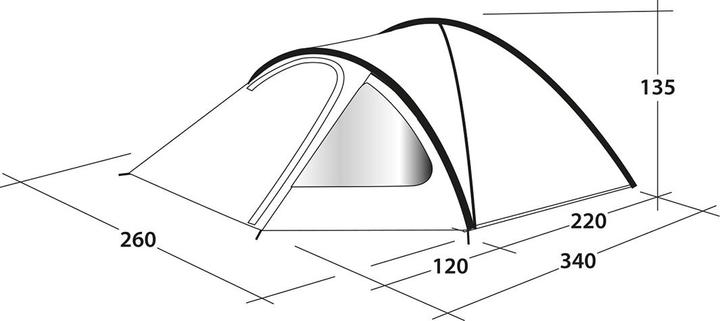 Immagine prodotto Outwell Cloud 4 (Tenda a cupola, 6.30 kg, 4 persone)