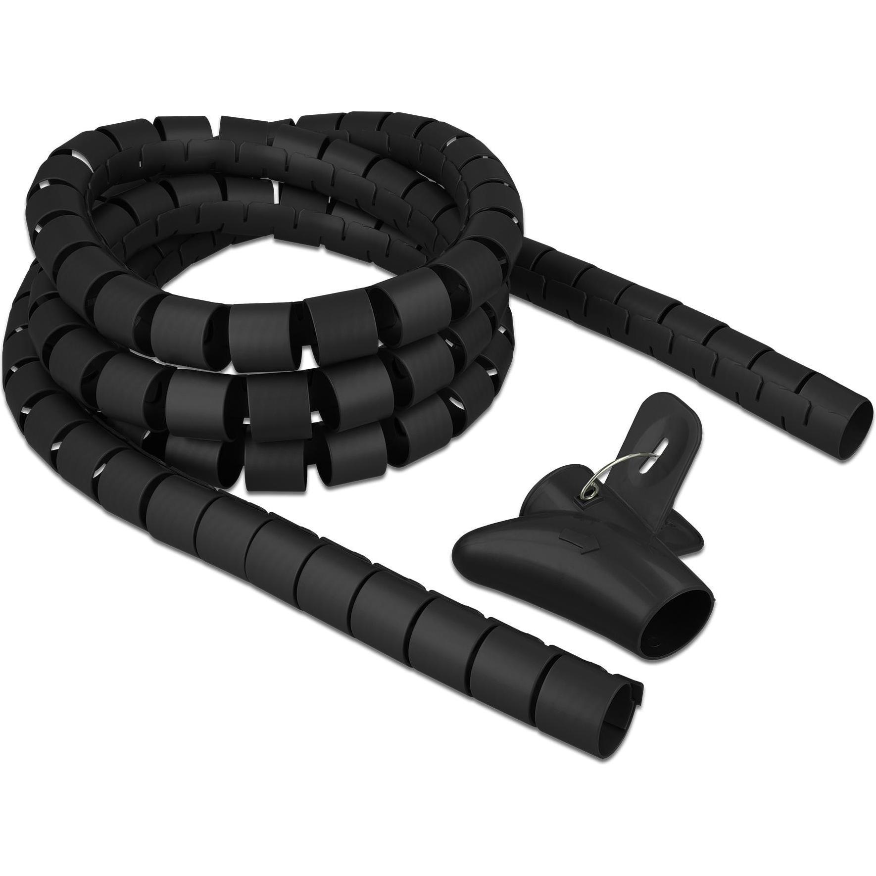 Delock, Kabelschutz + Kabelführung, Spiral Hose with Pull-in Tool (Kabelspiralschlauch, 2500 mm)