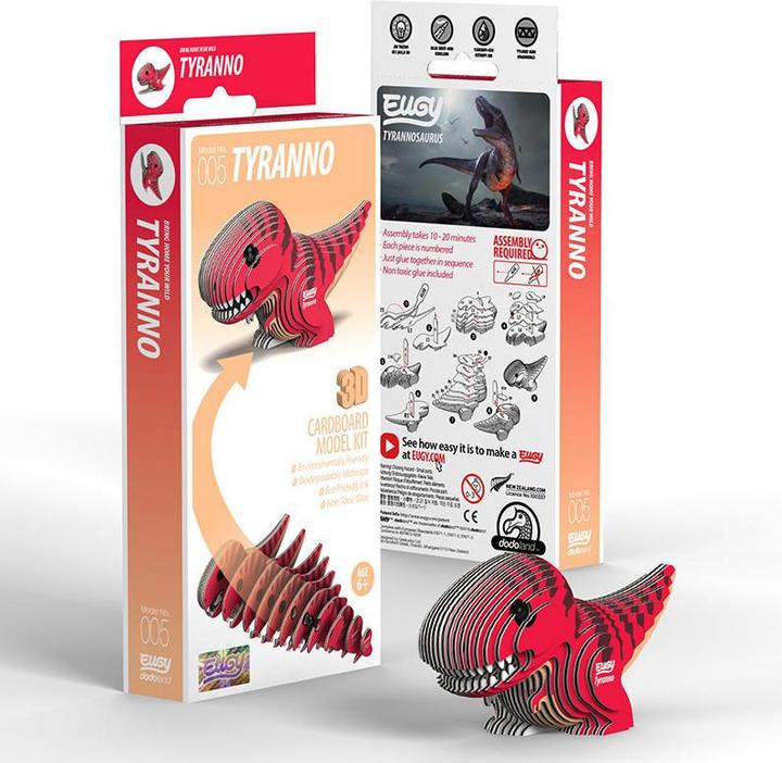 Actual product image Eugy Tyranno - 3D Cardboard Model Kit