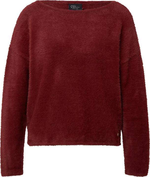 Produktbild s.Oliver Strickpullover Flauschiger Relaxed-Fit-Pullover mit U-Boot-Ausschnitt (44)