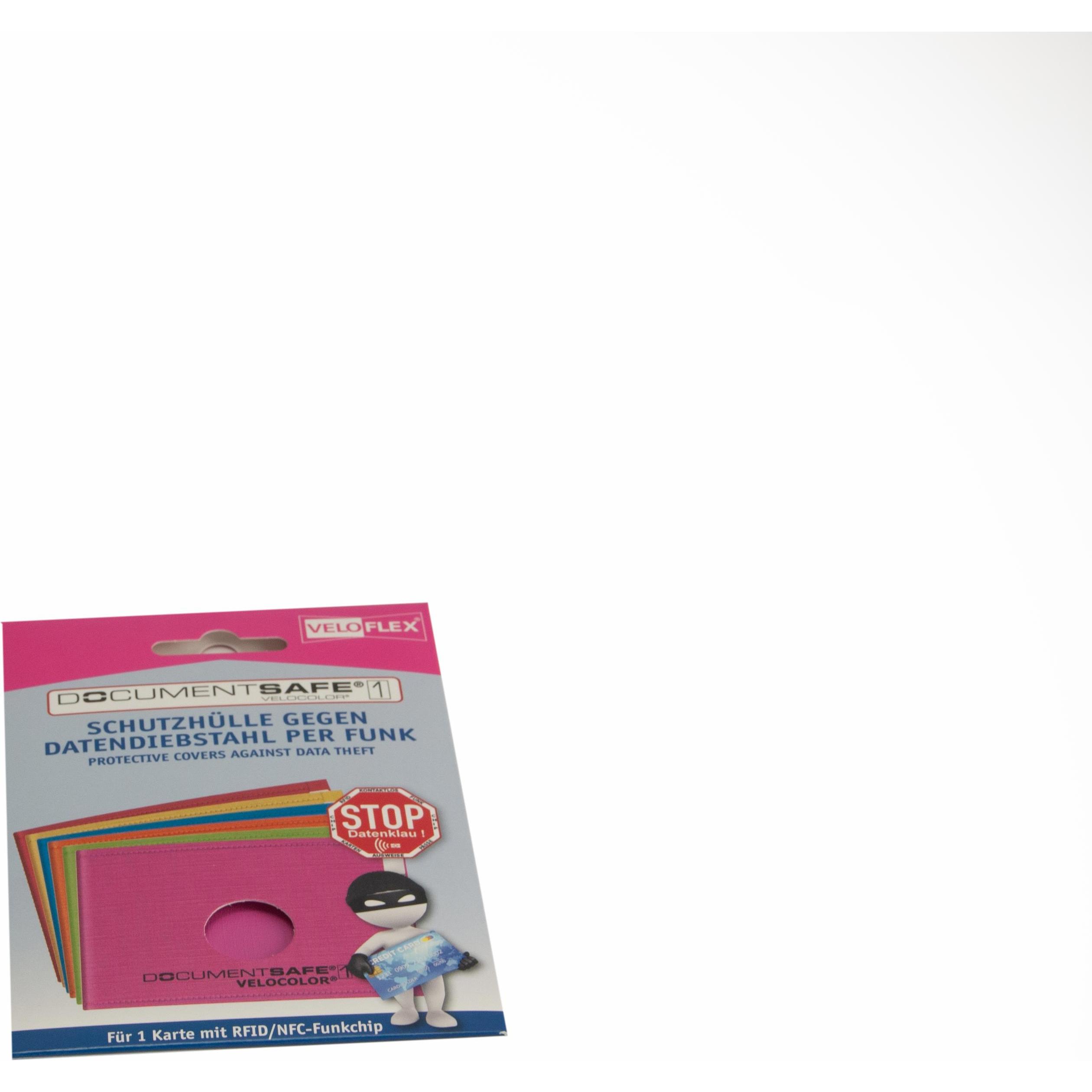 Thumbnail - Veloflex, Mappe, Kreditkartenhülle Document Safe VELOCOLOR pink 9,0 x 6,3 cm (1 x)