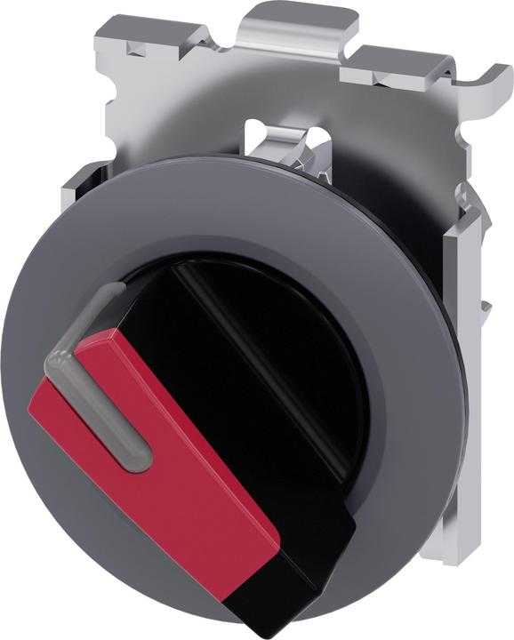Actual product image Siemens Toggle switch 2-stage bel.b rt rectangular 3SU1062-2DC20-0AA0