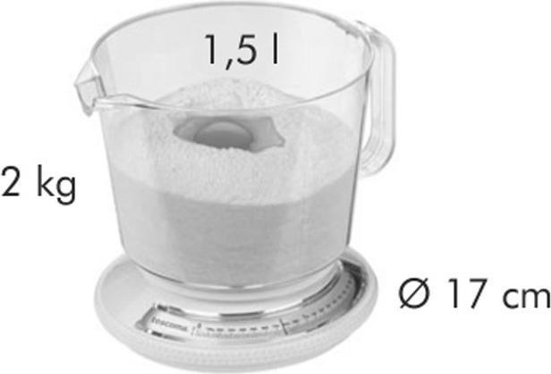 Produktbild Tescoma Zuwiege-Küchenwaage DELÍCIA 2.2 kg