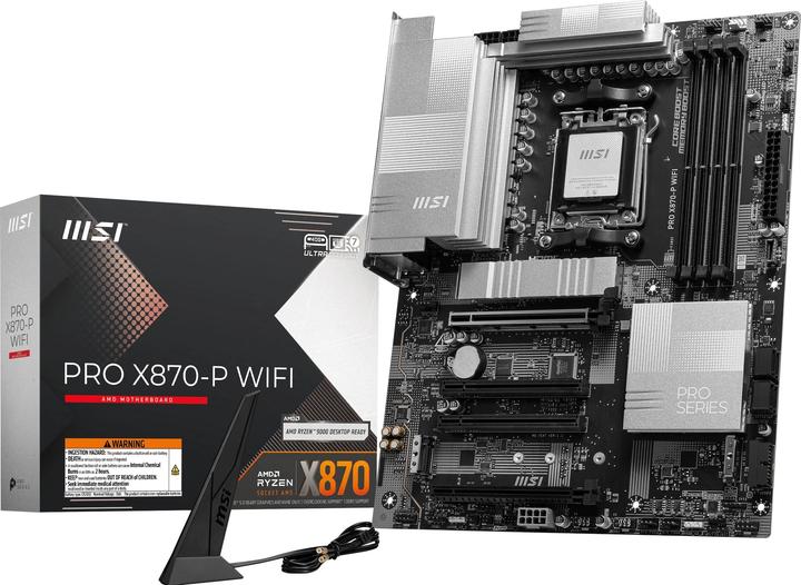 Image du produit MSI PRO X870-P WIFI (AM5, AMD X870, ATX)