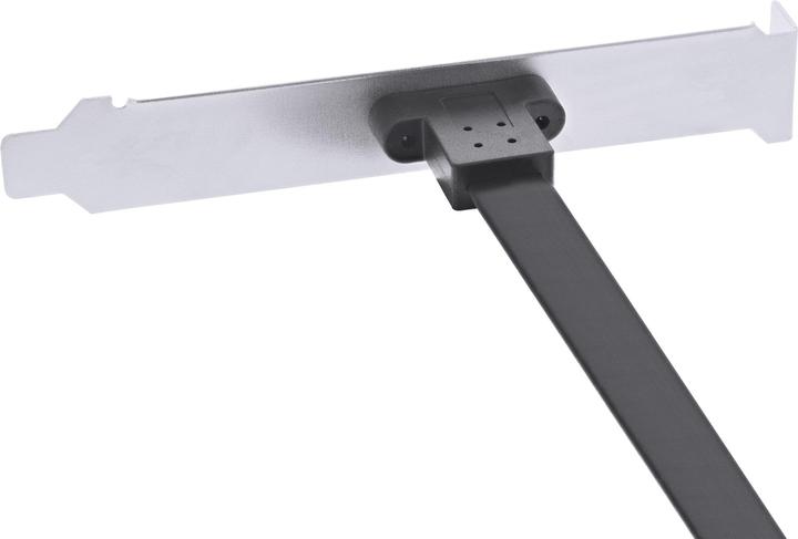 Produktbild InLine Slotblende USB Typ-C zu USB 3.1 Frontpanel Key-A intern (0.30 m, USB 3.2 Gen 2)