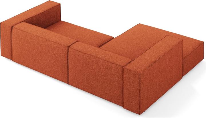 Actual product image Cosmopolitan Design Left Corner Sofa, "Arendal", 3 Seats, Terracotta, 224x166x70 Made in Europe (Corner sofa)