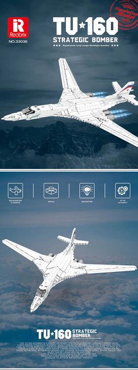 Produktbild ReoBrix Tupolew Tu-160 schwerer strategischer Bomber Blackjack White Swan