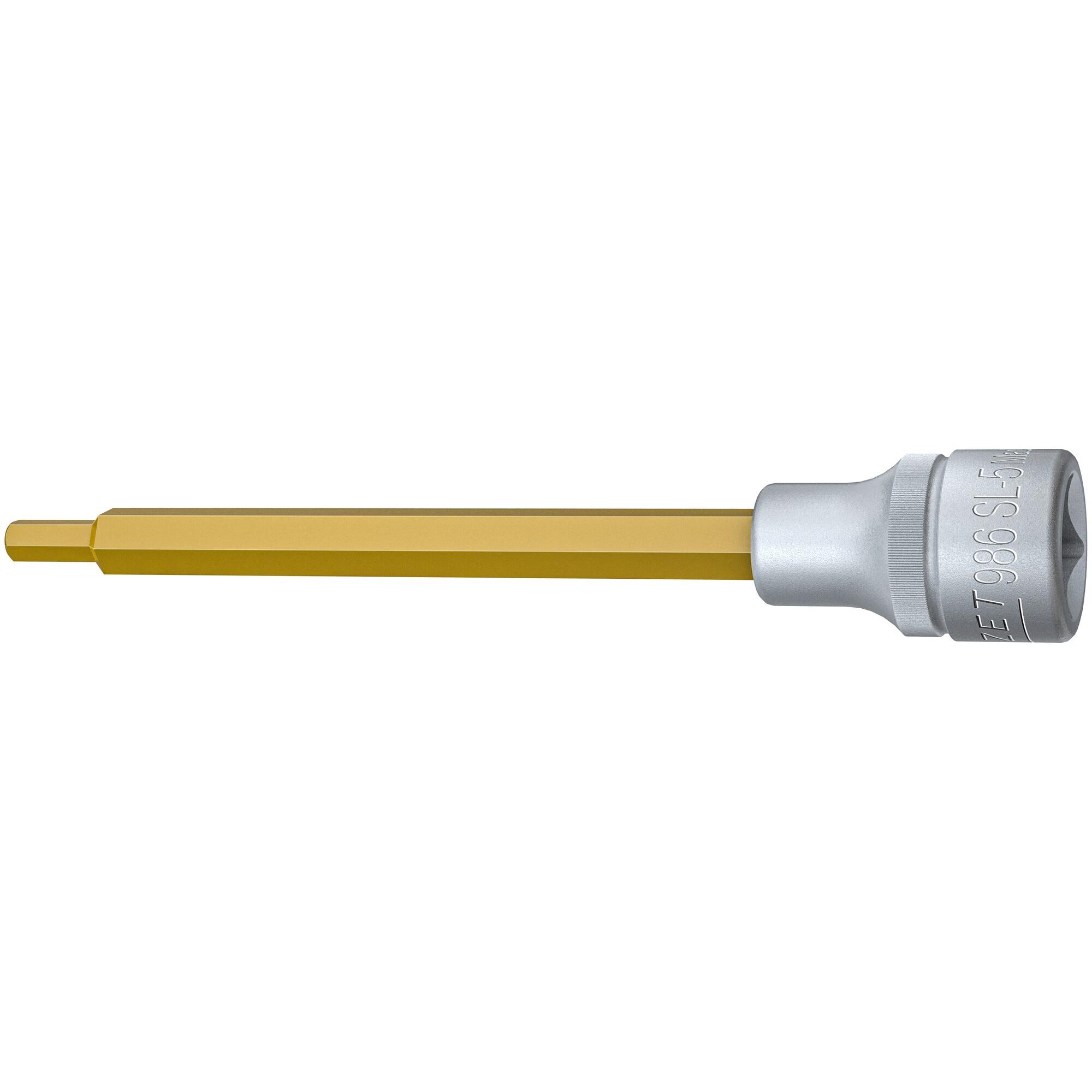 HAZET, Steckschlüssel + Stecknuss, Schraubendreher-Steckschlüsseleinsatz 986SL-5 ∙ Vierkant12,5 mm (1/2 Zoll) ∙ Innen Se...