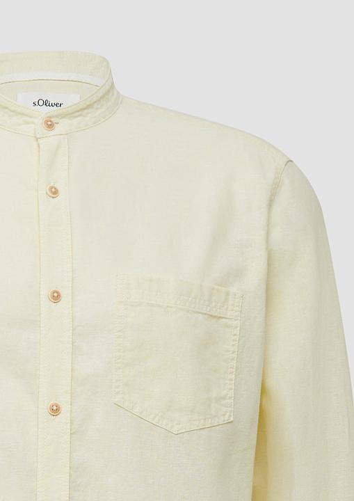 Produktbild S.Oliver Hemd Regular Fit: Hemd aus Leinenmix mit Stehkragen (XXL)