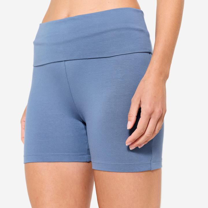 Immagine prodotto Kimjaly Shorts sanftes Yoga Damen - kometenblau (L)