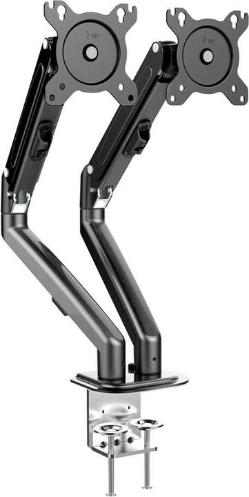 Image du produit Maclean MC-861N Support de moniteur double Support de bureau pour 2 moniteurs avec vérin à gaz Bras de (Tables, 27", 7 kg)