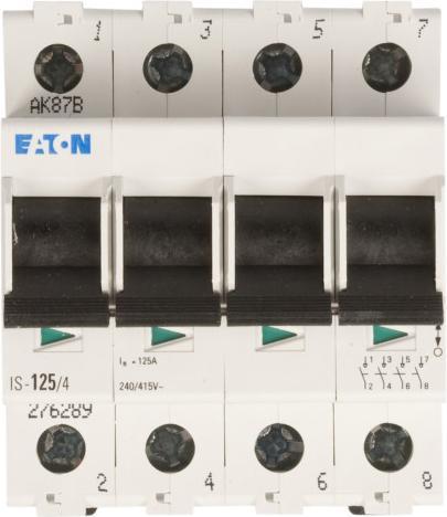 Produktbild Eaton Hauptschalter Grau 4polig 125