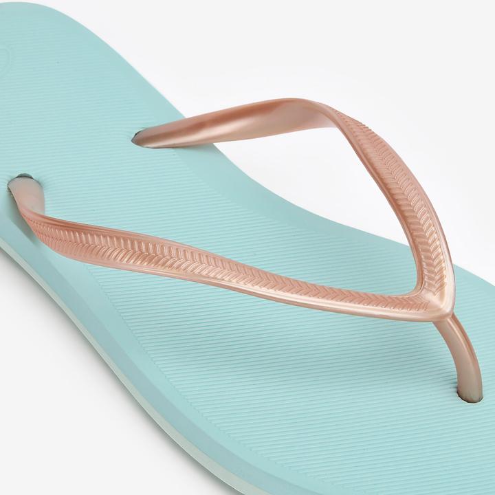 Image du produit Olaian Tongs femme 500 Or bleu (39, 40)