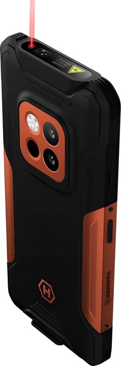 Actual product image Myphone Construction 2 Thermal 5G (256 GB, Black / Orange, 6.58", 5G)