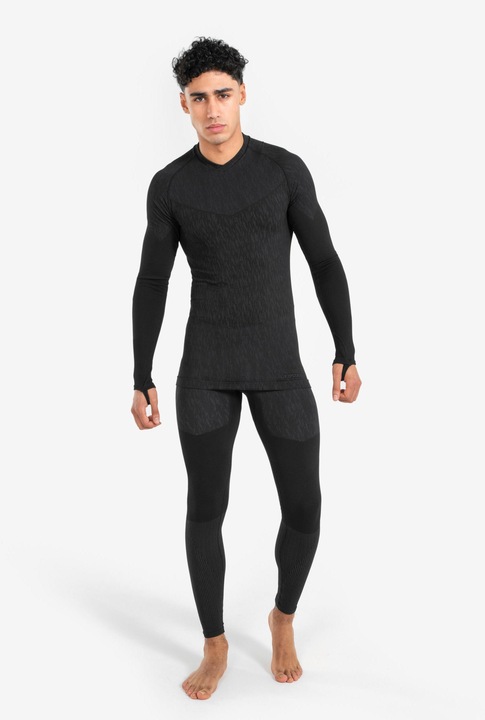 Immagine prodotto Kipsta Camicia funzionale a maniche lunghe da donna/uomo - Keepdry nero (XL)